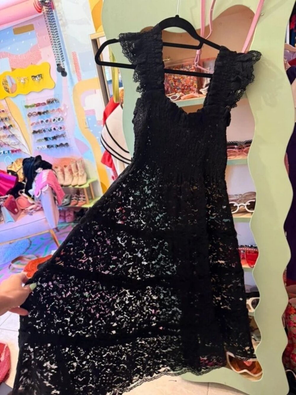 Hill house the ellie limited edition 2023 nap dress black lace maxi dress
